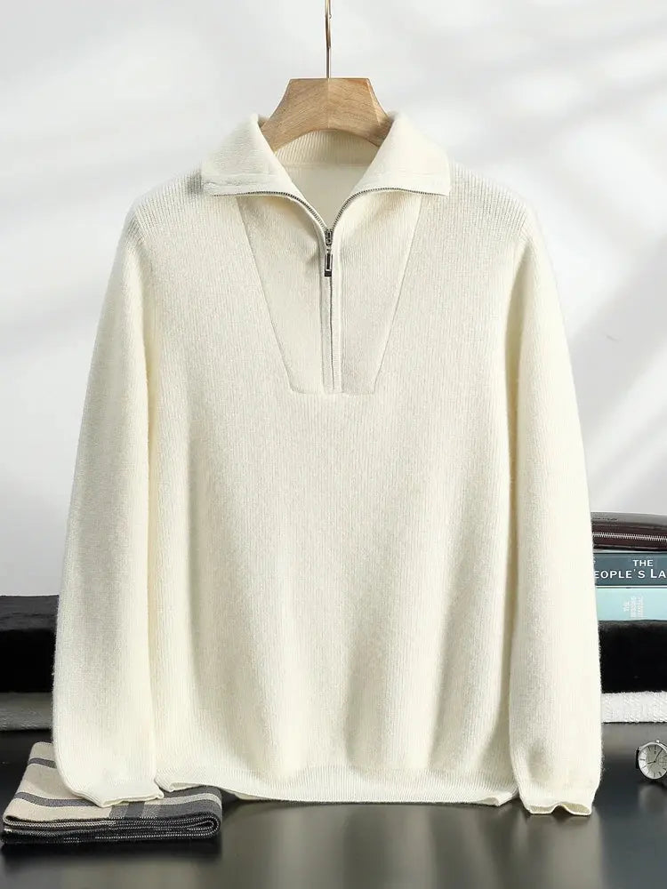Herrtröja med Halv Zip Modern Stil 7