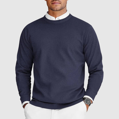 Herrtröja med Ribbad Design och Rund Hals 4