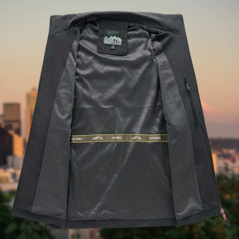 Herrväst med flera fickor och dragkedjor 6