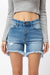 Hög midja Hi-Low Shorts Denim 4