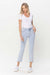 Hög midja raka jeans i ljus denim 1