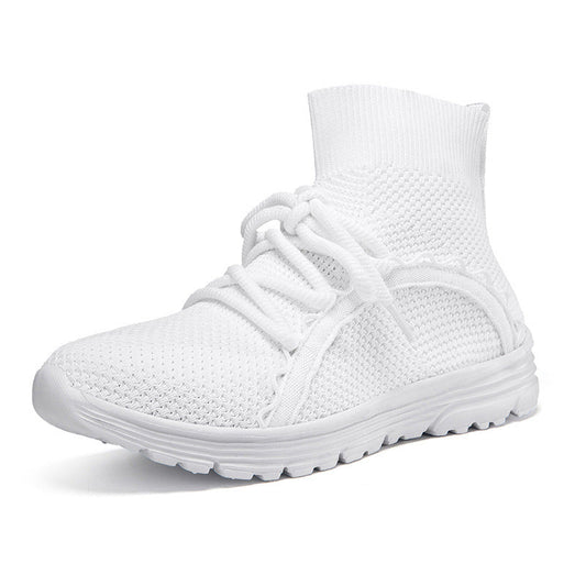 Höga Sneakers Dam med Innovativ Snörning och Halkfri Sula 0