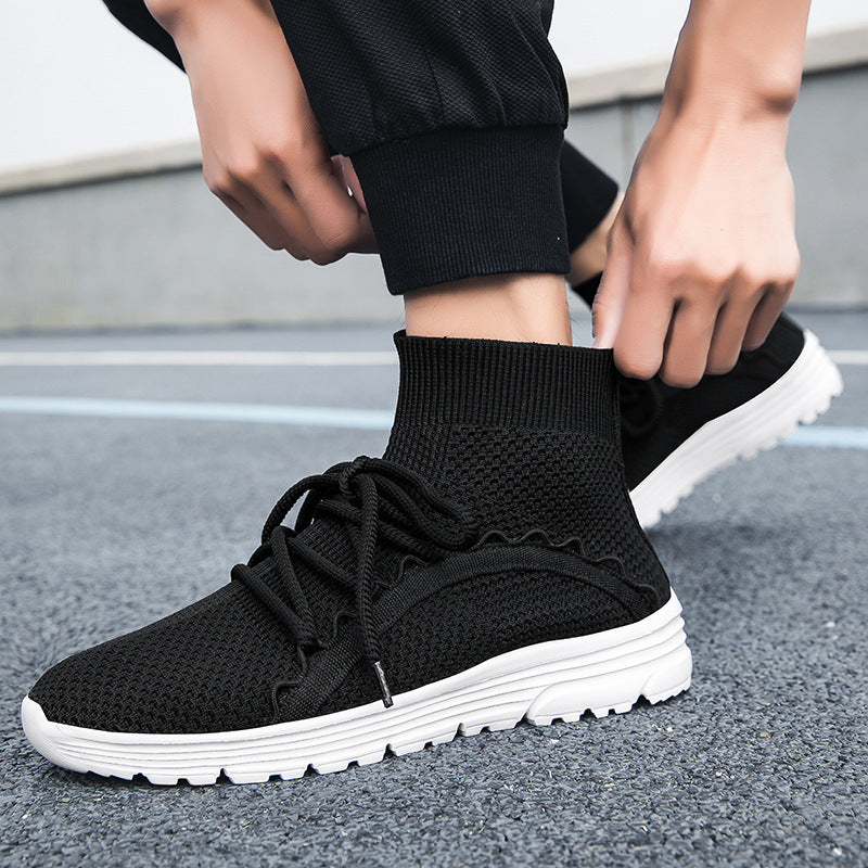 Höga Sneakers Dam med Innovativ Snörning och Halkfri Sula 3
