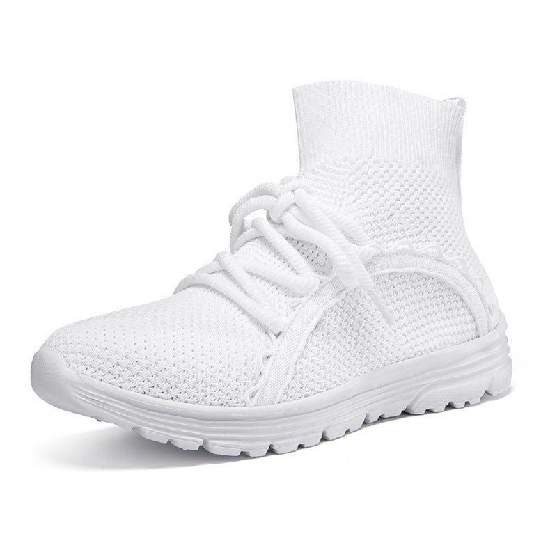 Höga Sneakers Dam med Innovativ Snörning och Halkfri Sula 5
