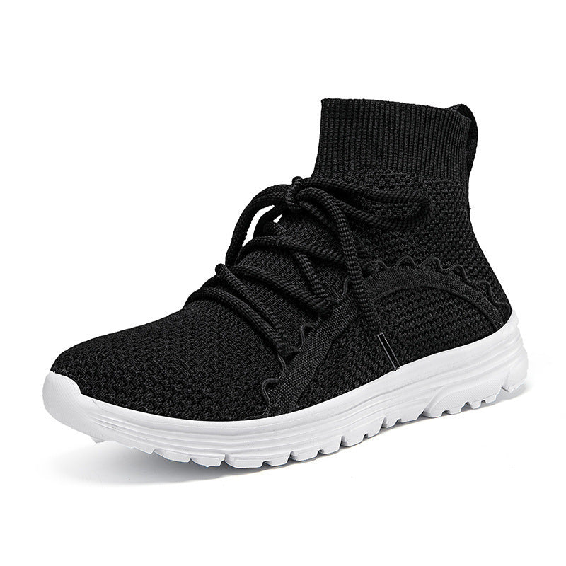 Höga Sneakers Dam med Innovativ Snörning och Halkfri Sula 6