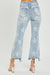 Högmidjade Raka Jeans med Stjärnmönster i Ljus Denim 4