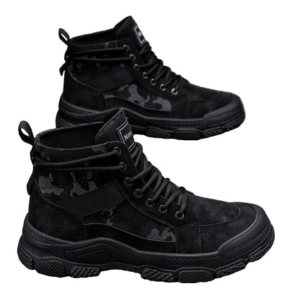 Högskurna Sneakers för Män Trendig Design 0