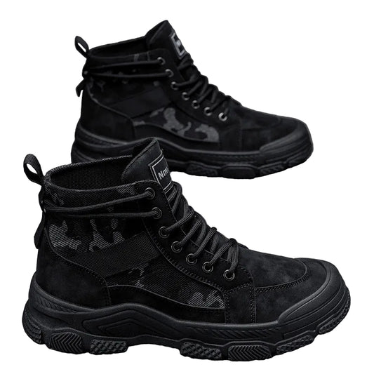 Högskurna Sneakers för Män Trendig Design 0