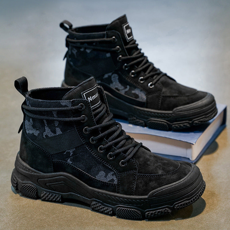 Högskurna Sneakers för Män Trendig Design 4