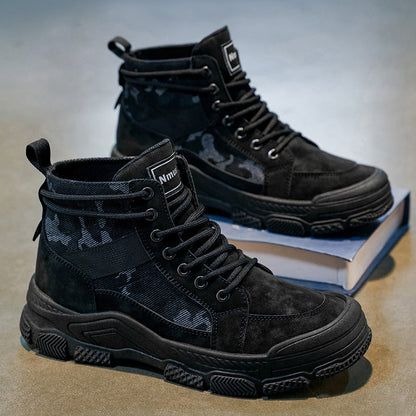 Högskurna Sneakers för Män Trendig Design 4
