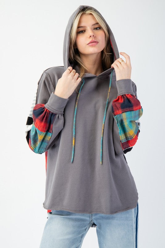 Hoodie Herr Rutig Terry Mjuk Huvtröja 2