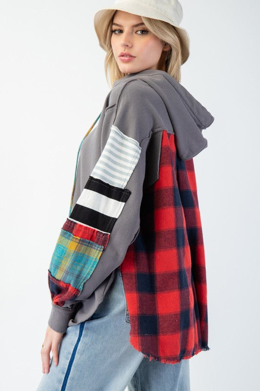 Hoodie Herr Rutig Terry Mjuk Huvtröja 3