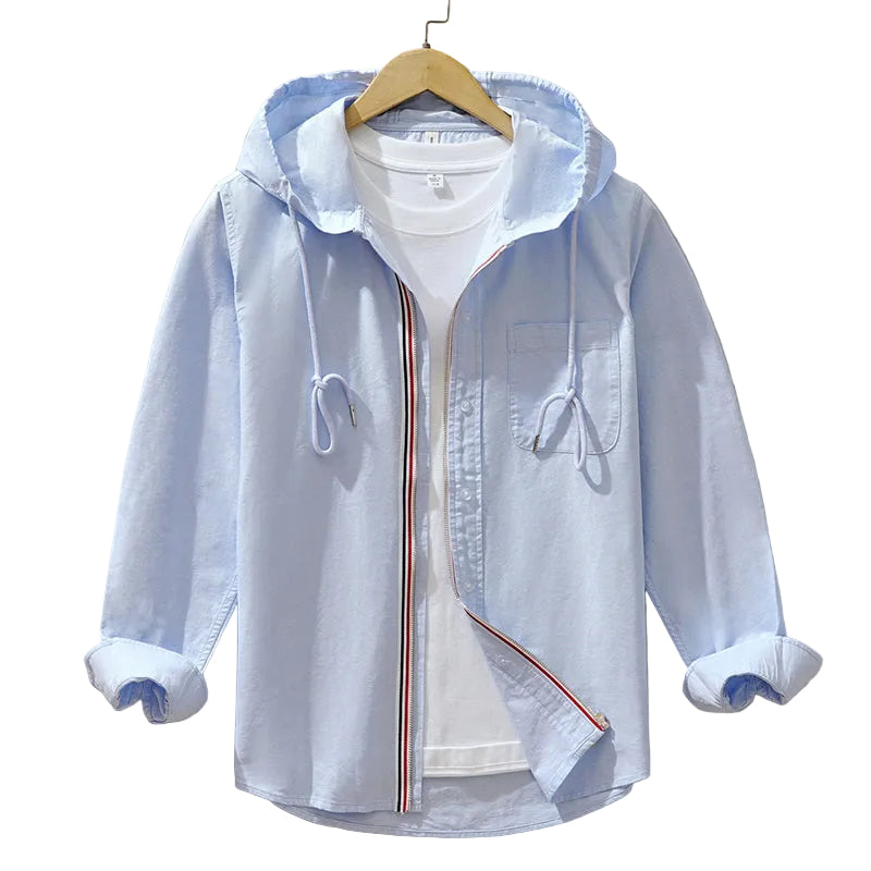 Hoodie med dragkedja för män 0