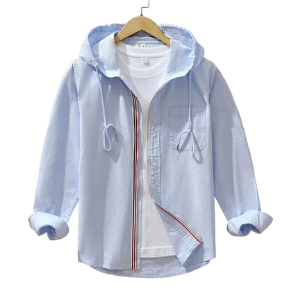 Hoodie med dragkedja för män 0