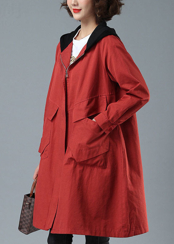 Höstjacka Dam Patchwork med Fickor och Avslappnad Passform 1