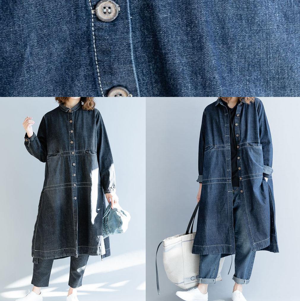 Jeansjacka Dam Lätt Denim med Öppen Sida 4