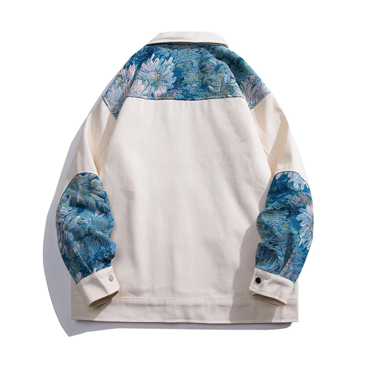 Jeansjacka Dam Oversized Med Broderade Detaljer 3