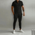 Variant image for Herr Joggingdräkt Set Slim Fit Polyester med Halv Dragkedja-22