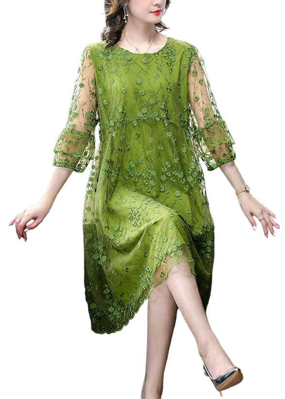 Klänning i Tyll med Broderi för Damer 0