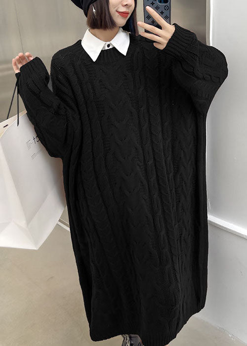 Klänning med O-hals och Jacquardmönster för Damer 1