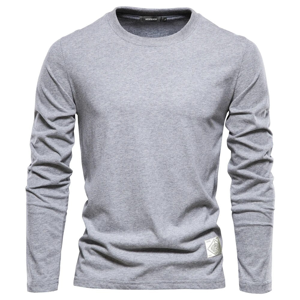 Klassisk Långärmad T-shirt för Män 1