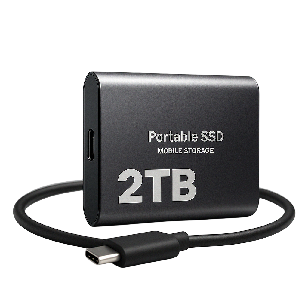 Kompakt SSD-hårddisk med hög hastighetslagring USB-C 1050 MB/s 0