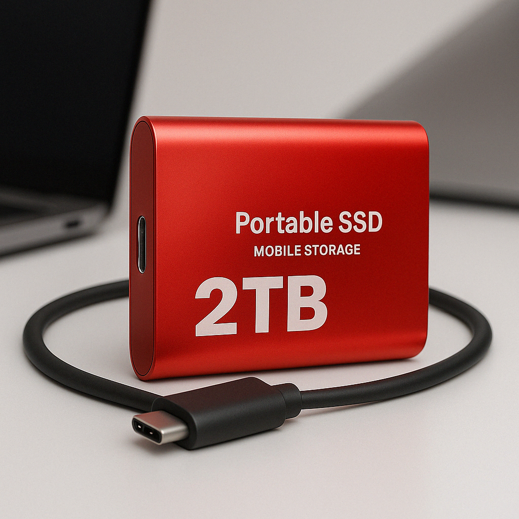 Kompakt SSD-hårddisk med hög hastighetslagring USB-C 1050 MB/s 2
