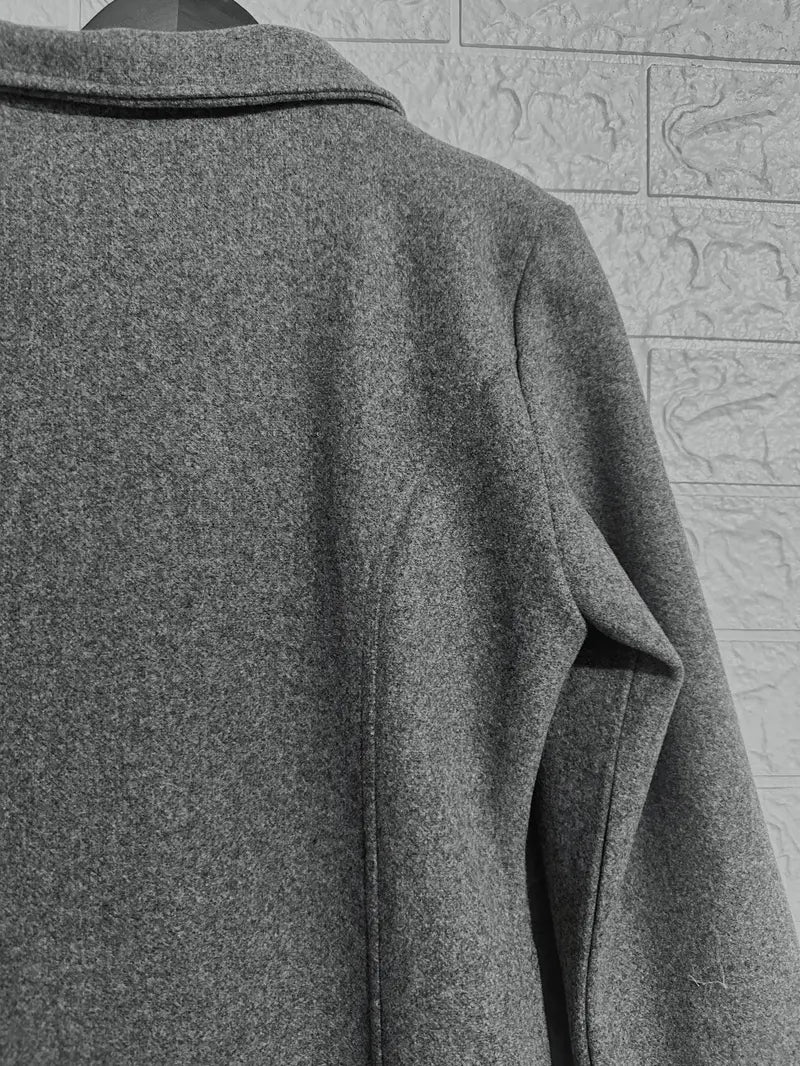 Kvinna Enknappskappa i Stilren Design 2