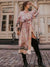Kvinna Kimono Blommönster Lätt Material 8