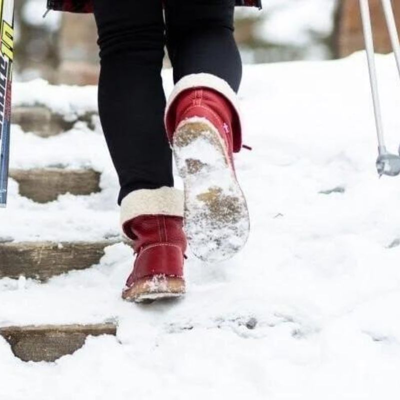 Kvinna Vinterstövlar Vattentäta Snöstövlar 6