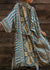Kvinno Kimono Rånad Långärmad Bohemisk Stil 3