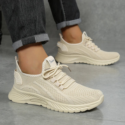 Kvinno Sneakers Casual Mode Fly Weaving 2