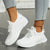 Kvinno Sneakers Casual Mode Fly Weaving 7