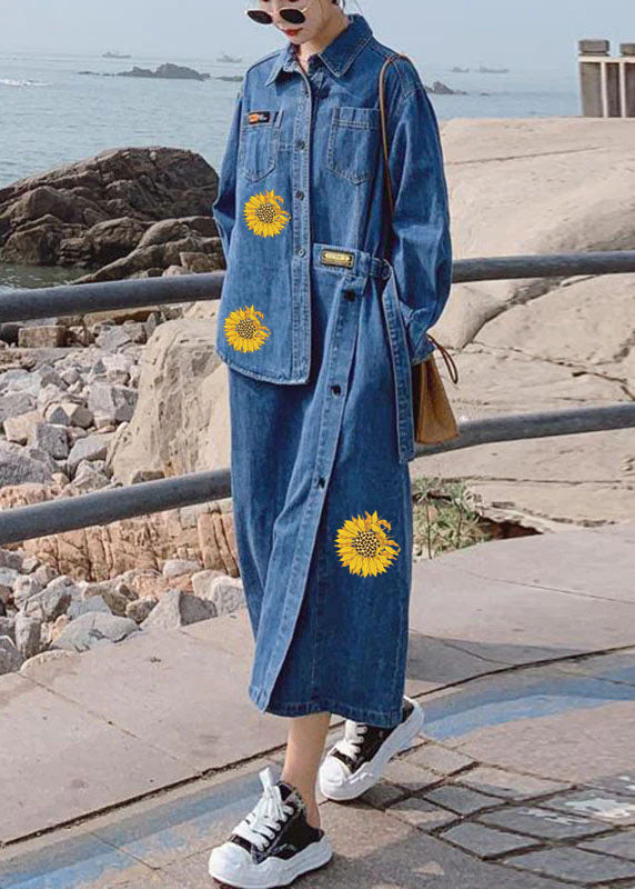 Kvinno lång klänning med asymmetrisk design och fickor 5