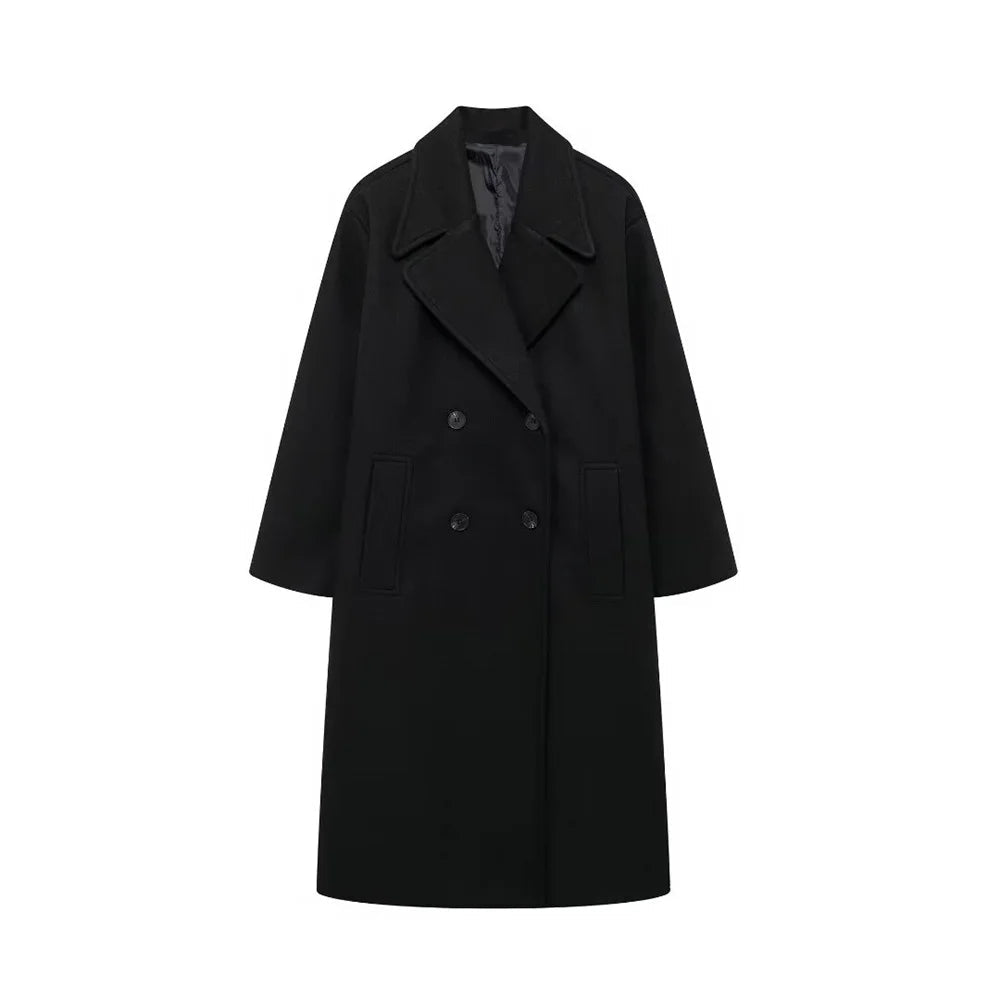 Kvinnojacka Elegant Vinterkappa i Hållbart Material 0
