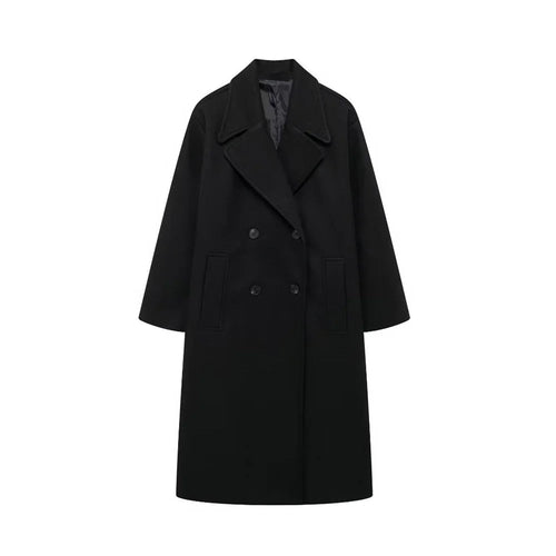 Kvinnojacka Elegant Vinterkappa i Hållbart Material 0