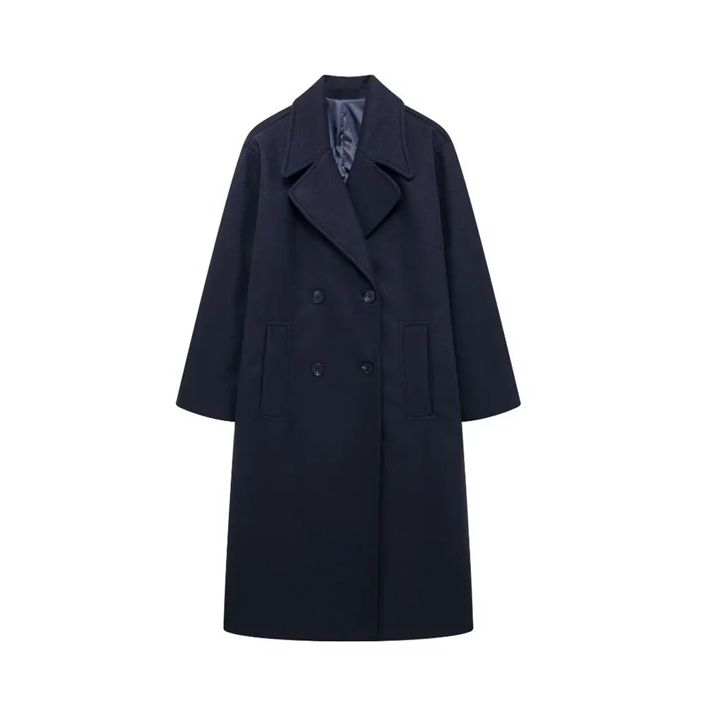 Kvinnojacka Elegant Vinterkappa i Hållbart Material 9