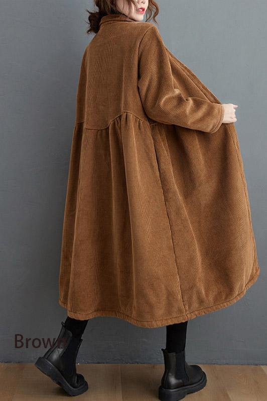 Kvinnojacka i kordflod, mörkgrön, cinchad stil 8