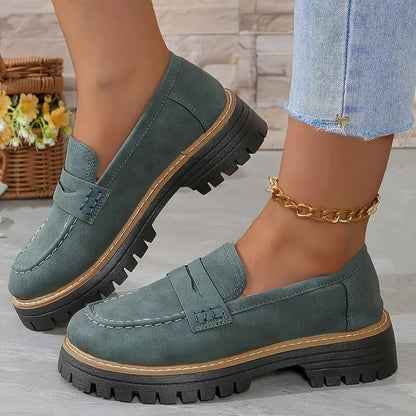 Kvinnor Loafers Chunky Sole Casual Stil 2