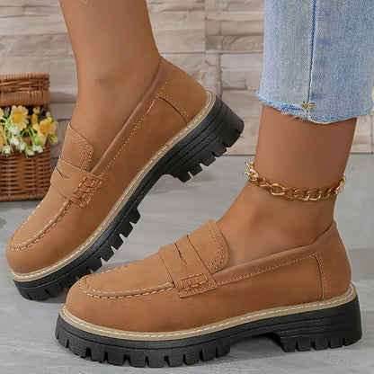Kvinnor Loafers Chunky Sole Casual Stil 5