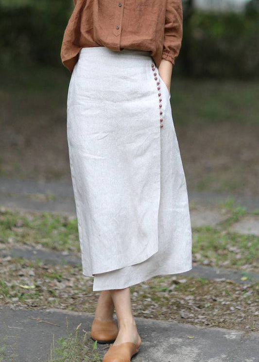 Kvinnors A-linjeformade Kjol med Asymmetrisk Design 0