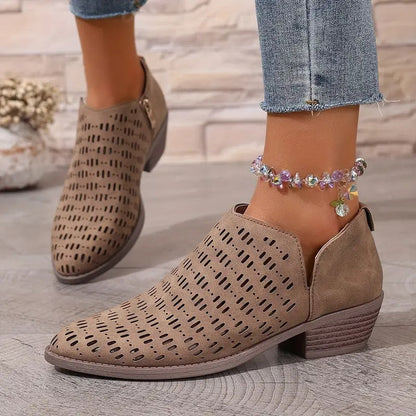 Kvinnors Ankelboots med Utskärningar 1