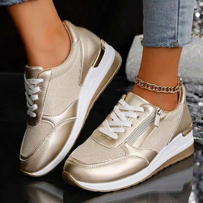 Kvinnors Ankelhöga Sneakers med Plattform 2