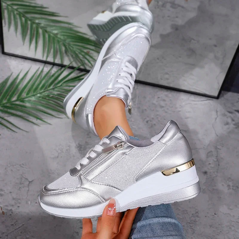 Kvinnors Ankelhöga Sneakers med Plattform 6