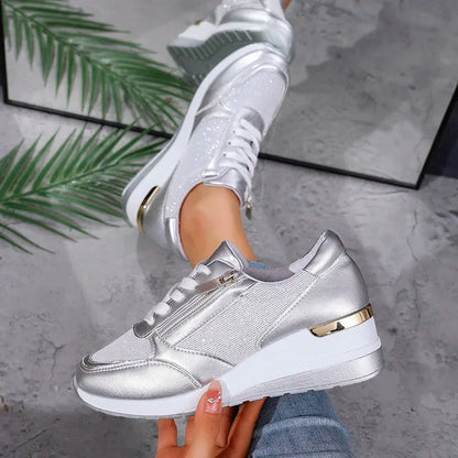 Kvinnors Ankelhöga Sneakers med Plattform 6