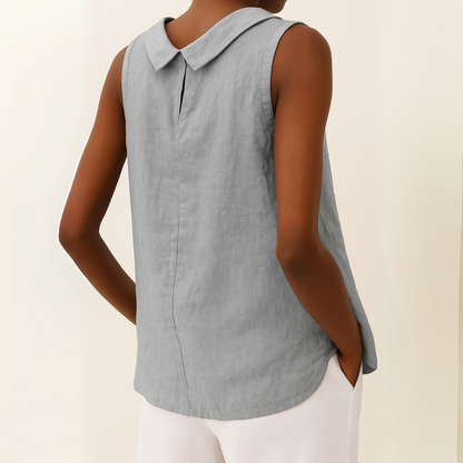 Kvinnors Ärmlös Topp med Rullkrage Modern Stil 1