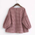 Kvinnors Asymmetrisk Blus Rutig Bomullsdesign 6