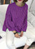 Kvinnors Asymmetrisk Blus Rutig Bomullsdesign 8