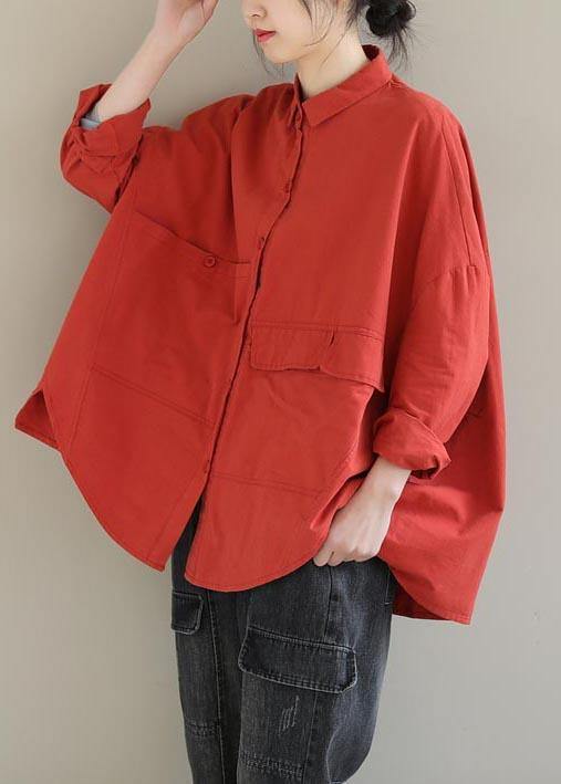 Kvinnors Asymmetrisk Kort Blus med Krage 2
