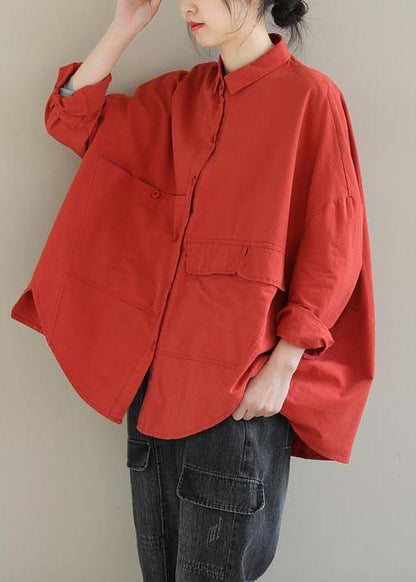 Kvinnors Asymmetrisk Kort Blus med Krage 2